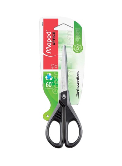 Buy Office Essentials Scissor 17cm Black in Saudi Arabia