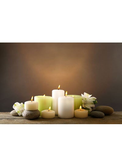 Buy Candels Design Framed Vinyl Tableau Multicolor 94x185cm in Egypt