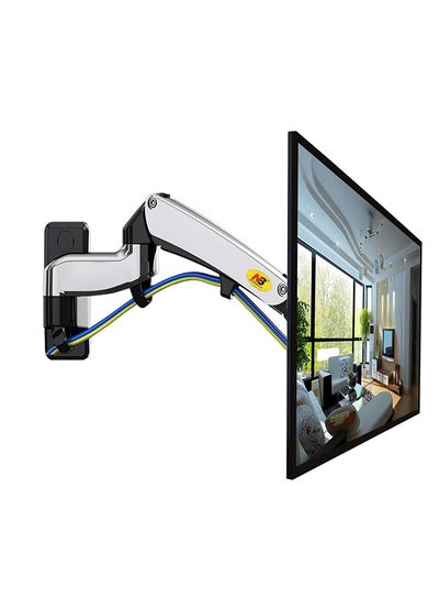 Buy Full-Motion TV Wall Mount With Gas Spring For 17 - 27 Inch Monitors Sliver in Egypt