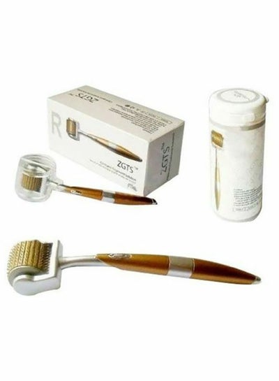 Buy Titanium Series Micro Needle Derma Roller Silver/Gold 0.5mm in Egypt