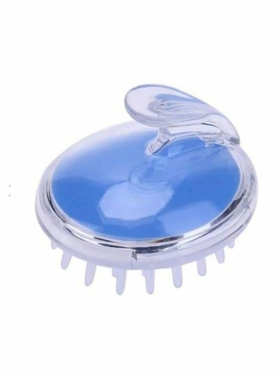 Buy Exfoliating Anti-Slip Scalp Massaging Hair Brush Blue 7 x 8.5cm in Egypt