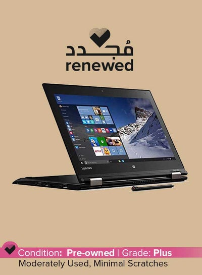 اشتري Renewed - Thinkpad 260 YOGA Touchscreen Laptop With 12.5-Inch Display, Intel Core i5 Processor, 6th GEN/8GB RAM/256GB SSD/520 integrated Hd Graphics black في الامارات