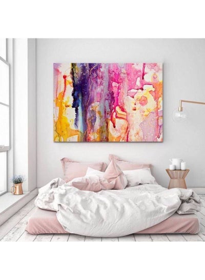 Buy Abstract Design Framed Vinyl Tableau Multicolor 180x180cm in Egypt