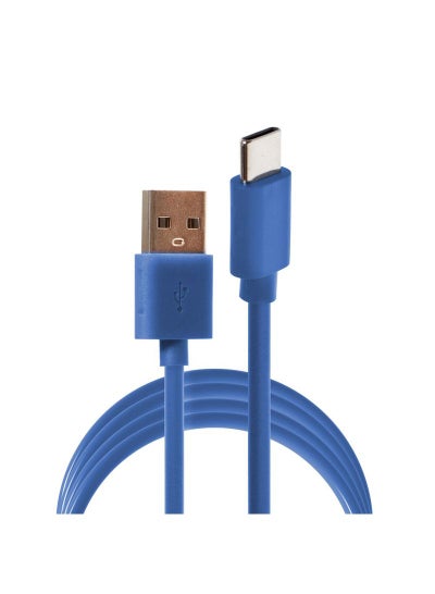 اشتري كابل شحن باور لاين USB إلى Type-C 1متر أزرق في مصر