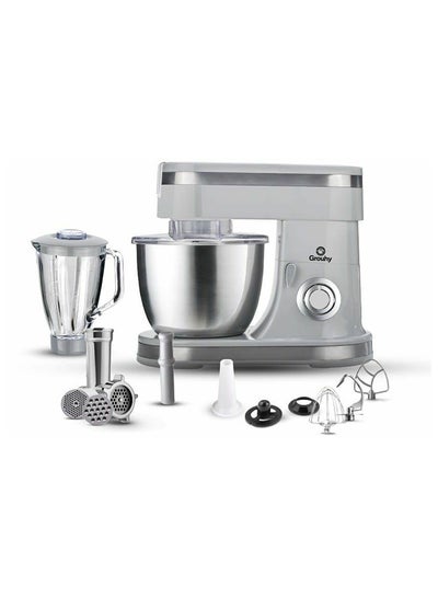 Buy Multi Function Stand Mixer With Grinder And Blender 1400.0 W GKM1431GR Silver in Egypt