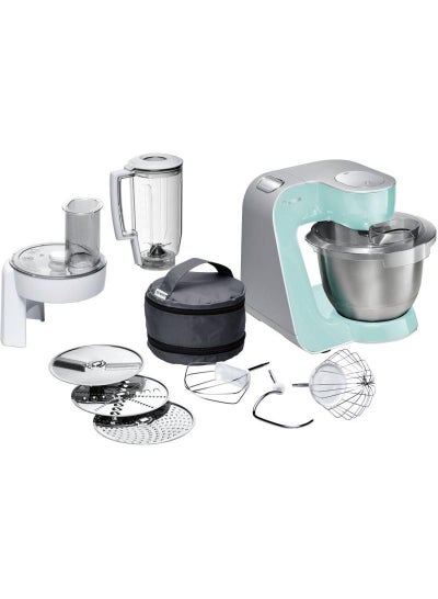 Buy 7-Speed Stainless Steel Kitchen Machine With Grinder 1.25 L 1000.0 W MUM58020R Turquoise/Silver in Egypt