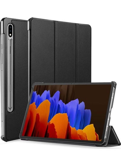 Buy Protective Case Cover For Samsung Galaxy Tab S7+ Black in Saudi Arabia