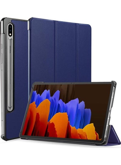 Buy Protective Case Cover For Samsung Galaxy Tab S7 Blue in Saudi Arabia