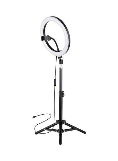 Buy LED Ring Light Photography Lamp Set with Tripod Black in Egypt