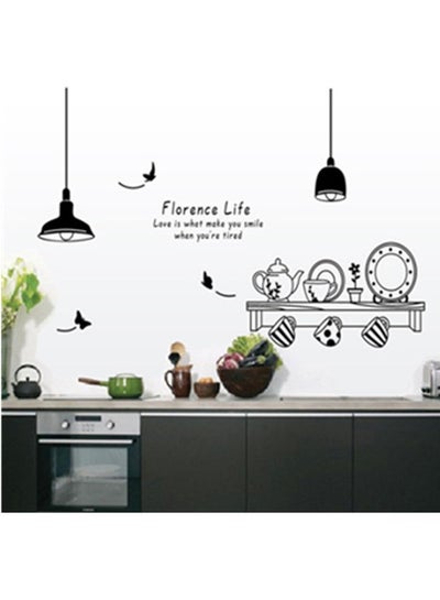 Buy Kitchen Background Wall Sticker Black 60 x 90cm in UAE