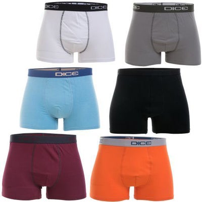 Buy 6-Piece Cotton Boxers Underware Set Multicolor in Egypt