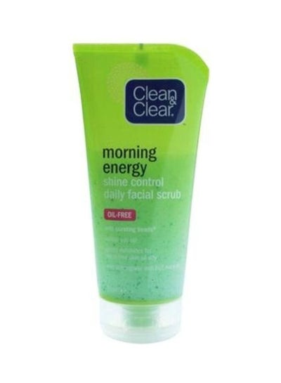 Buy Morning Energy Shine Control Daily Facial Scrub Green 100ml in Egypt