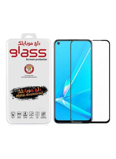 اشتري لاصقة حماية للشاشة كاملة بإطار باللون الأسود لهواتف أوبو A52/A72/A92 5D شفاف/ أسود في مصر