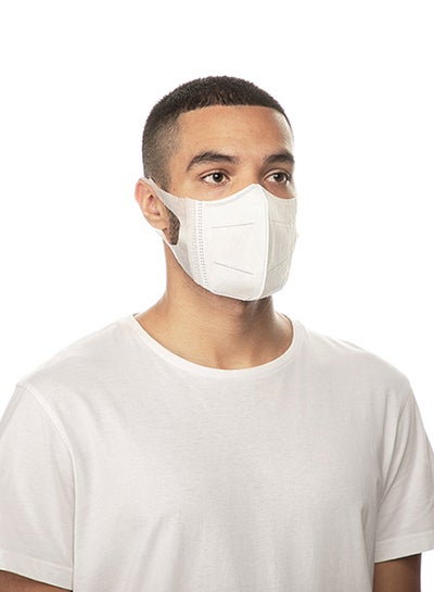 Buy 50-Piece 3D Protective Mask White in UAE