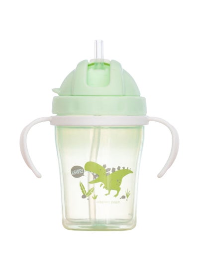 Buy Dinasaur Printed Straw Sippy Cup With Handle in Egypt