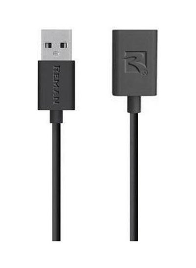 Buy Usb Cable AM/AF With Length Black in Saudi Arabia