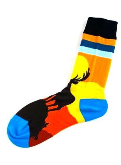 Buy Pair Of  Cotton Socks multicolour in Saudi Arabia