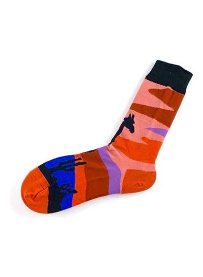 Buy Pair Of  Cotton Socks multicolour in Saudi Arabia