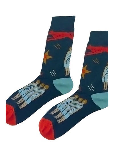 Buy Pair Of  Cotton Socks multicolour in Saudi Arabia