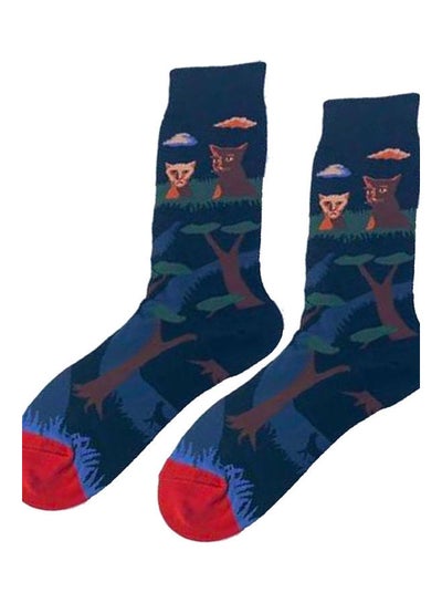 Buy Pair Of  Cotton Socks multicolour in Saudi Arabia