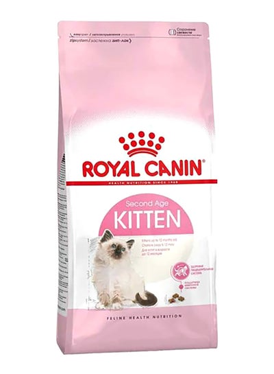 Buy Second Age Kitten Dry Food Pink/White 2kg in UAE