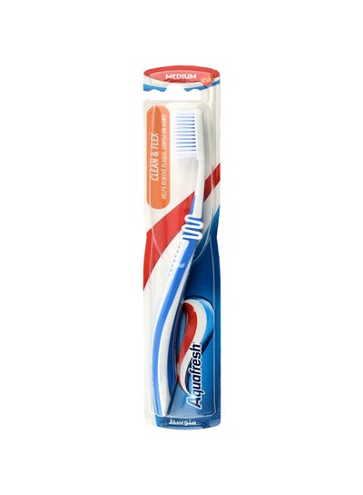 Buy Clean And Flex Medium Toothbrush Multicolor in UAE