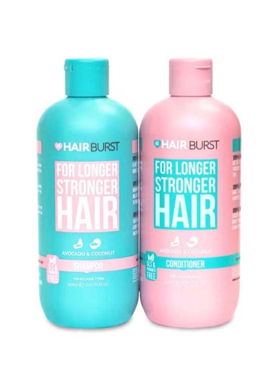 Buy 2 Piece Set Of Hair Growth Shampoo & Conditioner Blue,Pink 350ml in UAE