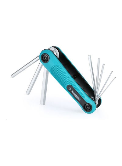 Buy 8 Piece Folding Hex Screwdriver multicolour 16.5 x 4 x 15cm in Saudi Arabia