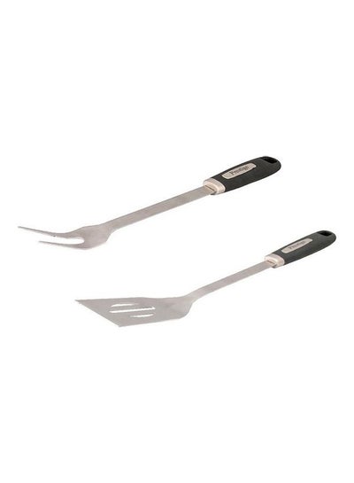 Buy BBQ Turner With Fork Multicolour 30cm in UAE