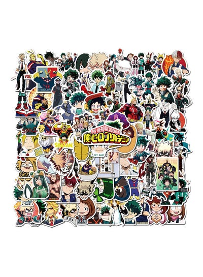 Buy 100 Pieces Of My Hero Academia Graffiti Stickers 12 x 12 x 1cm in Saudi Arabia