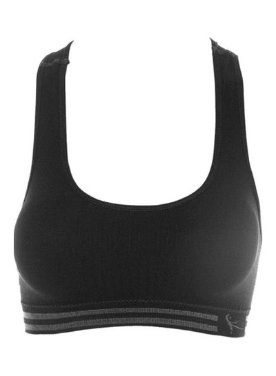 Buy Women Wireless Padded Racerback Sports Bra Black in Saudi Arabia