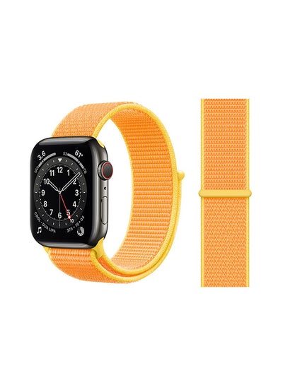 Buy Replacement Band For Apple Watch Series 6/SE/5/4/3/2/1 Casary Yellow in Saudi Arabia