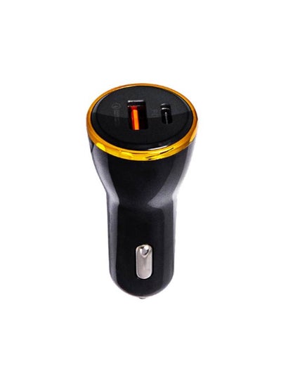 Buy Ultra Fast QC3 Dual Port USB Car Charger Black in Egypt