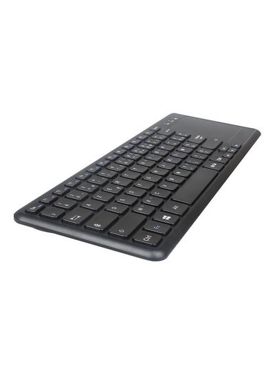 Buy HXSJ L200 2.4G Wireless Keyboard Slim 10m With Touchpad Black in Saudi Arabia