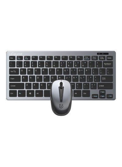 Buy 2.4G Wireless Keyboard And Mouse Set Black/Grey in Saudi Arabia