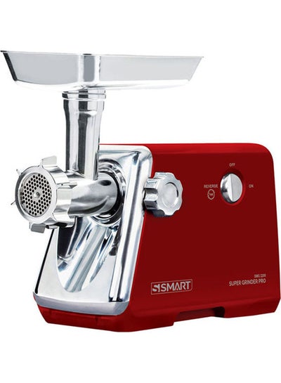 Buy Meat Grinder 2200W 5.0 L 2200.0 W SMG2200R Red/Silver in Egypt