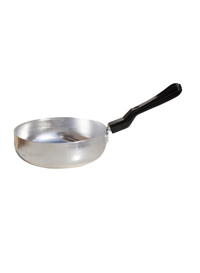 Buy Aluminium Light Weight Flat Bottom Fry Pan silver 22.5cm in UAE