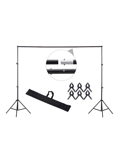 Buy Adjustable Photography Studio Background Stand Support System Kit Black in Egypt