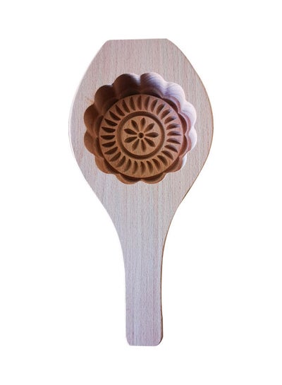 Buy Wooden Moon Cake Mould brown 21.5cm in Saudi Arabia