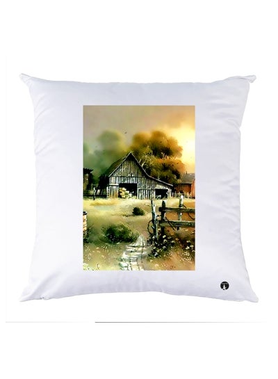 Buy Printed Decorative Pillow Multicolour 30x30cm in UAE