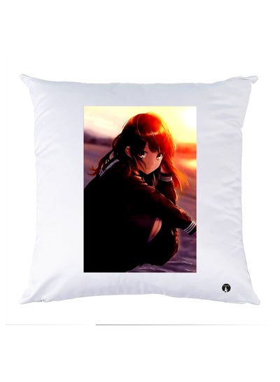 Buy Printed Decorative Pillow Multicolour 30x30cm in UAE