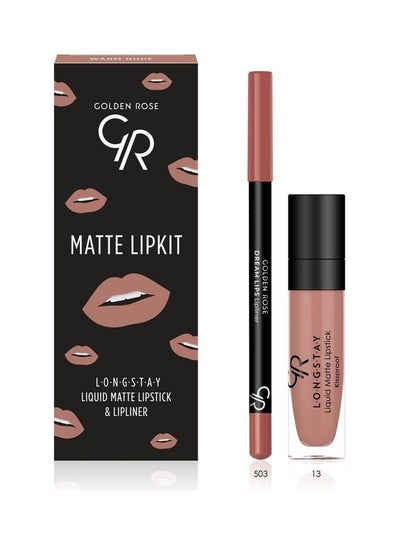 Buy Long Stay Liquid Matte And Lipliner Lipkit Set Multicolour in Saudi Arabia