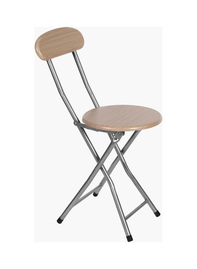 Buy Mabow Sonoma Folding Chair Beige/Silver in Saudi Arabia