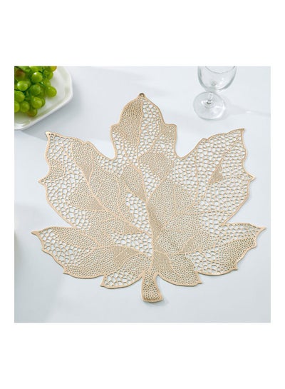 Buy Leaf Table Placemat Gold in UAE