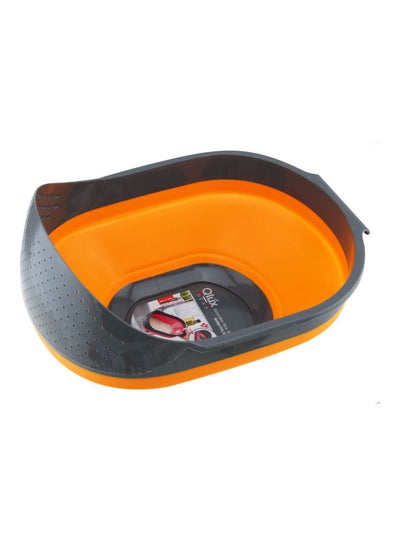 Buy Accordion Foldable Rice Strainer Orange in UAE