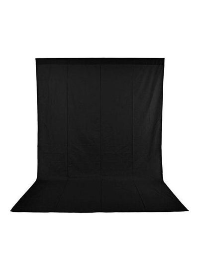 اشتري Stands Backdrop Background 3x3m With Black Background 3x5m  Cloth And Free 4 Clamp Black في مصر