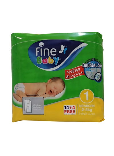 Buy Mother Touch Lotion Diaper, Size 1, 2-5 Kg, 18 Count in Saudi Arabia