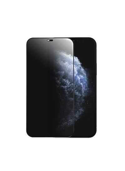 Buy Tempered Glass Privacy Screen Protector For Iphone 12 Pro Max Black in Egypt