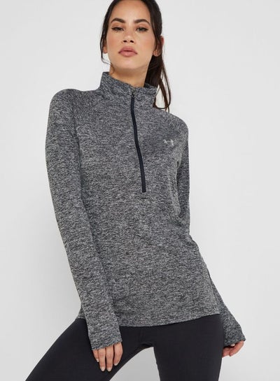 Buy Tech 1/2 Zip Sweatshirt Grey/Black in UAE