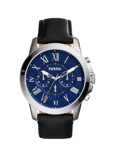 اشتري ساعة يد جرانت كرونوغراف مقاومة للماء طراز Fs4990 - 44 مم - أسود للرجال في مصر